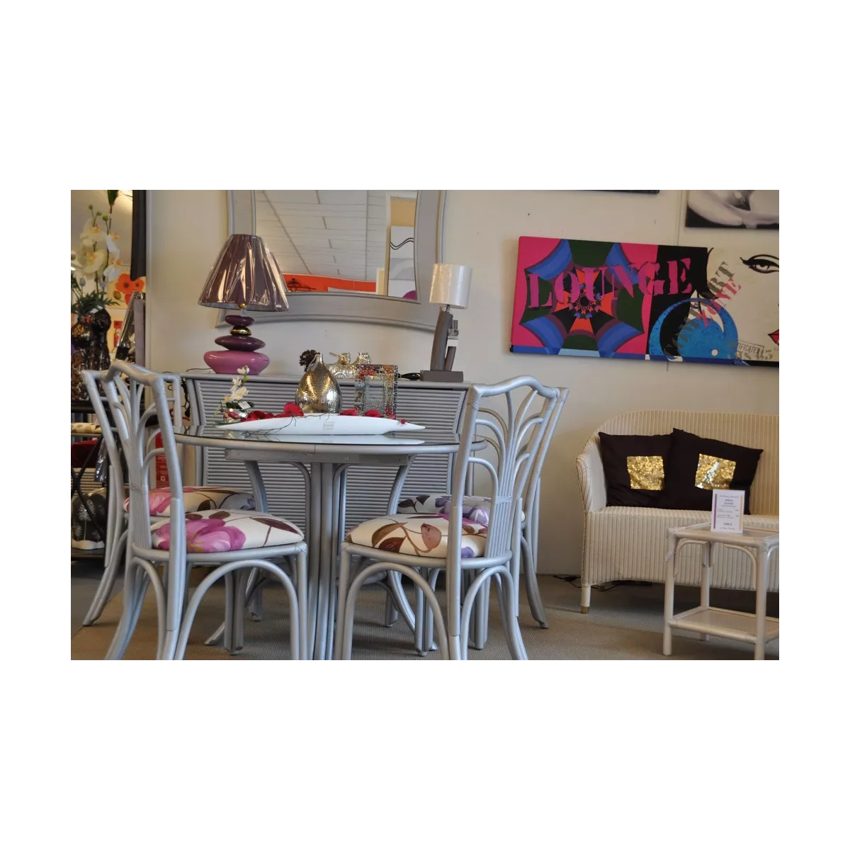 Chaise Kota Argent