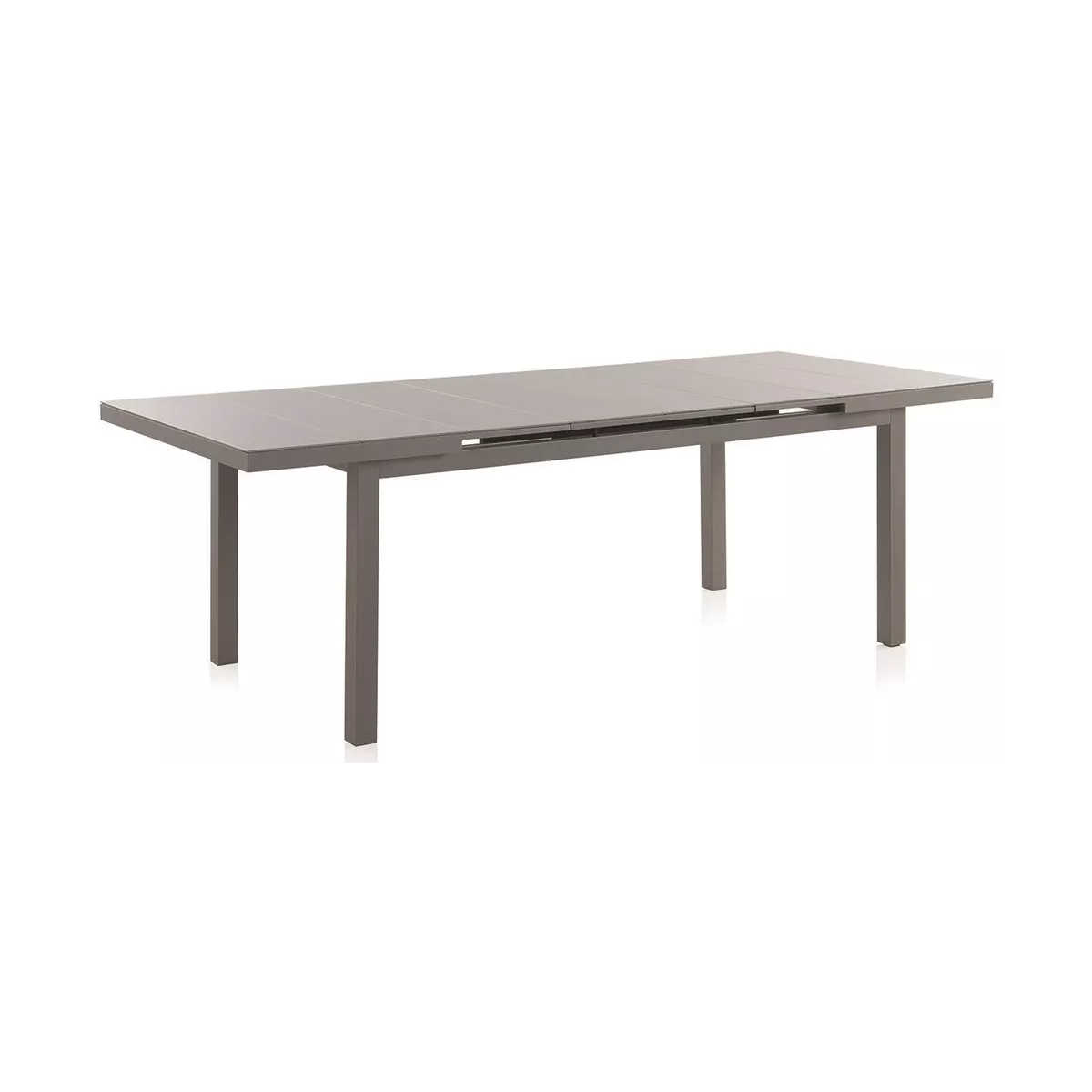 Table Rosa Aluminuim et Verre 180/240