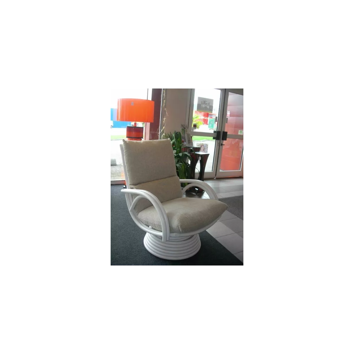 Fauteuil Pivotant  Leeds Blanc