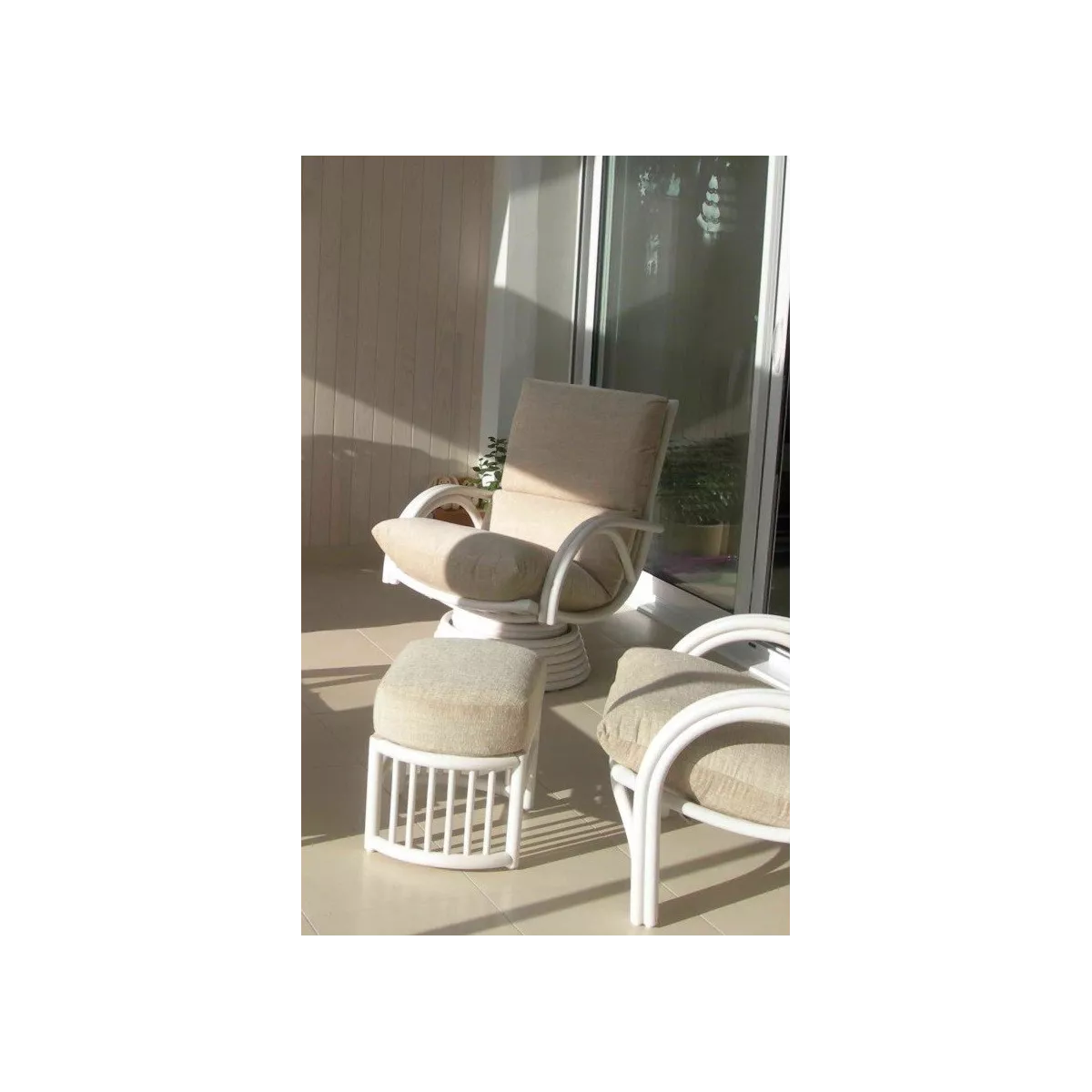 Fauteuil Pivotant  Leeds Blanc