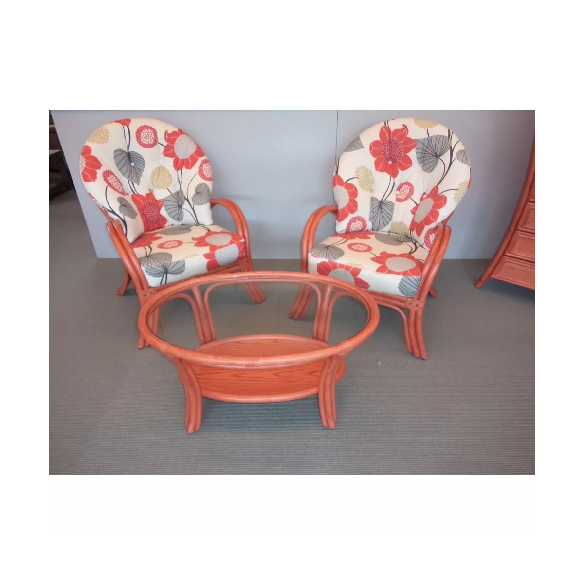 Table Basse Sydney Ovale Rojo