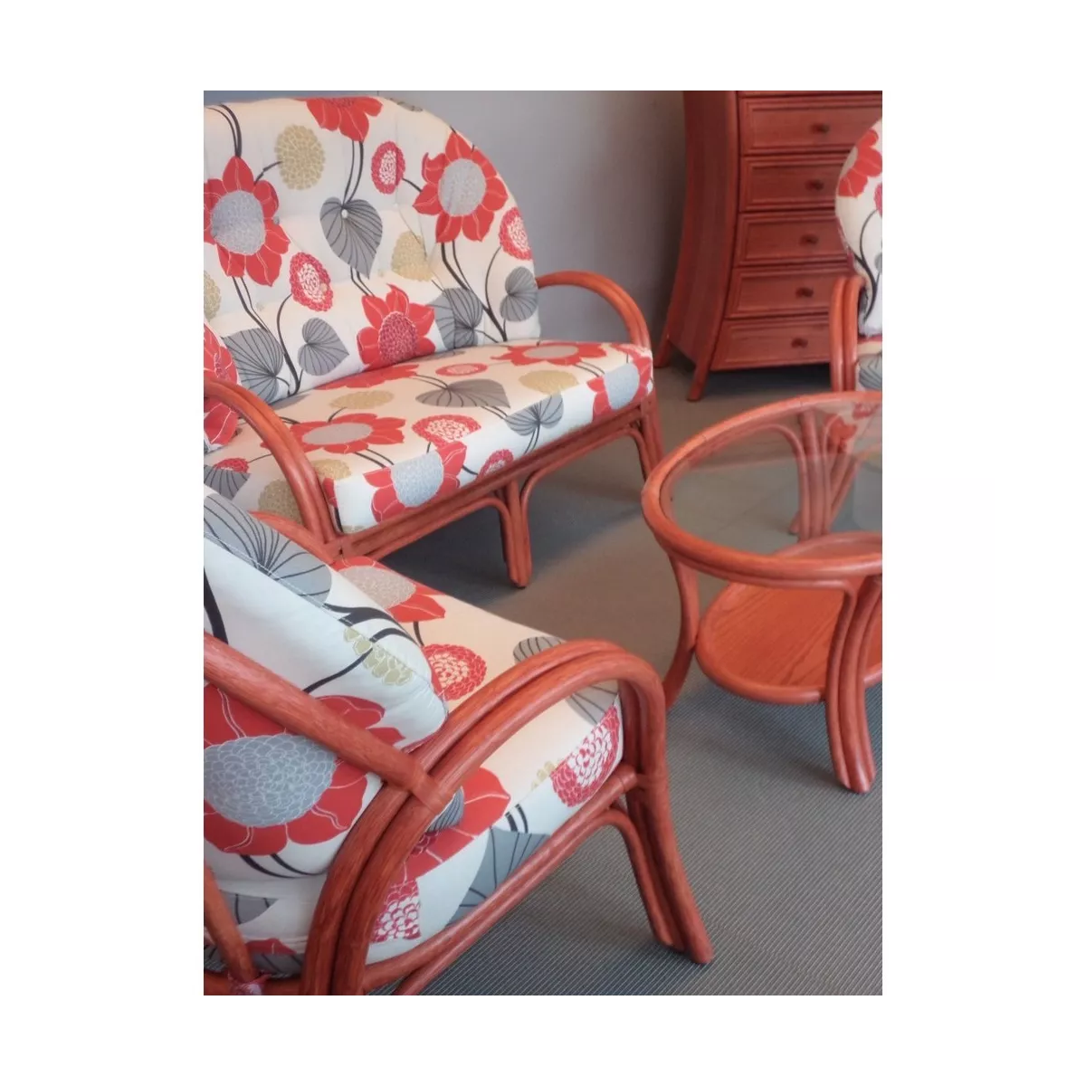 Table Basse Sydney Ovale Rojo