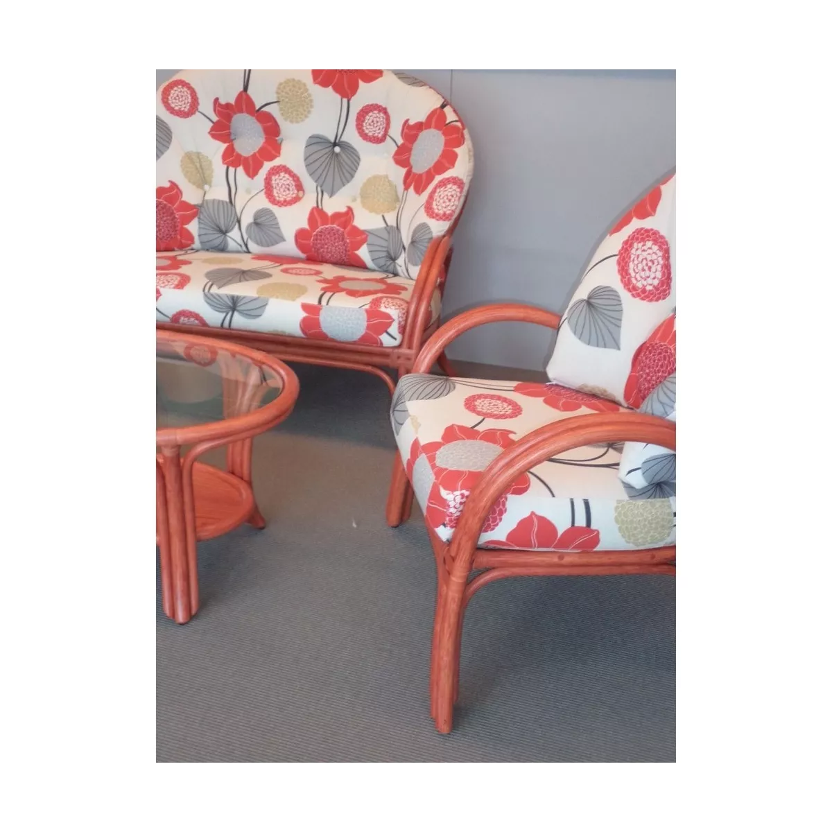 Table Basse Sydney Ovale Rojo