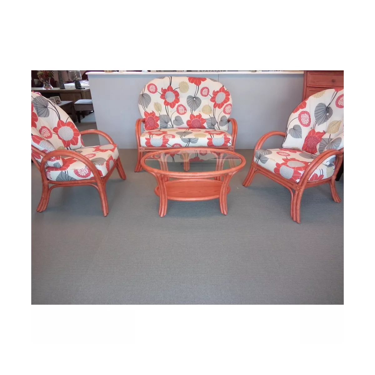 Table Basse Sydney Ovale Rojo
