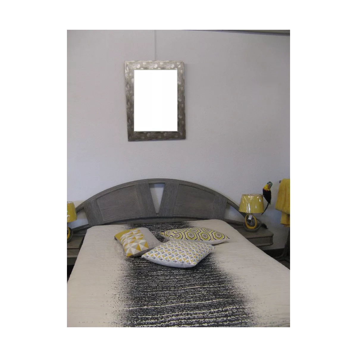 Miroir Acier Marbré 80x60