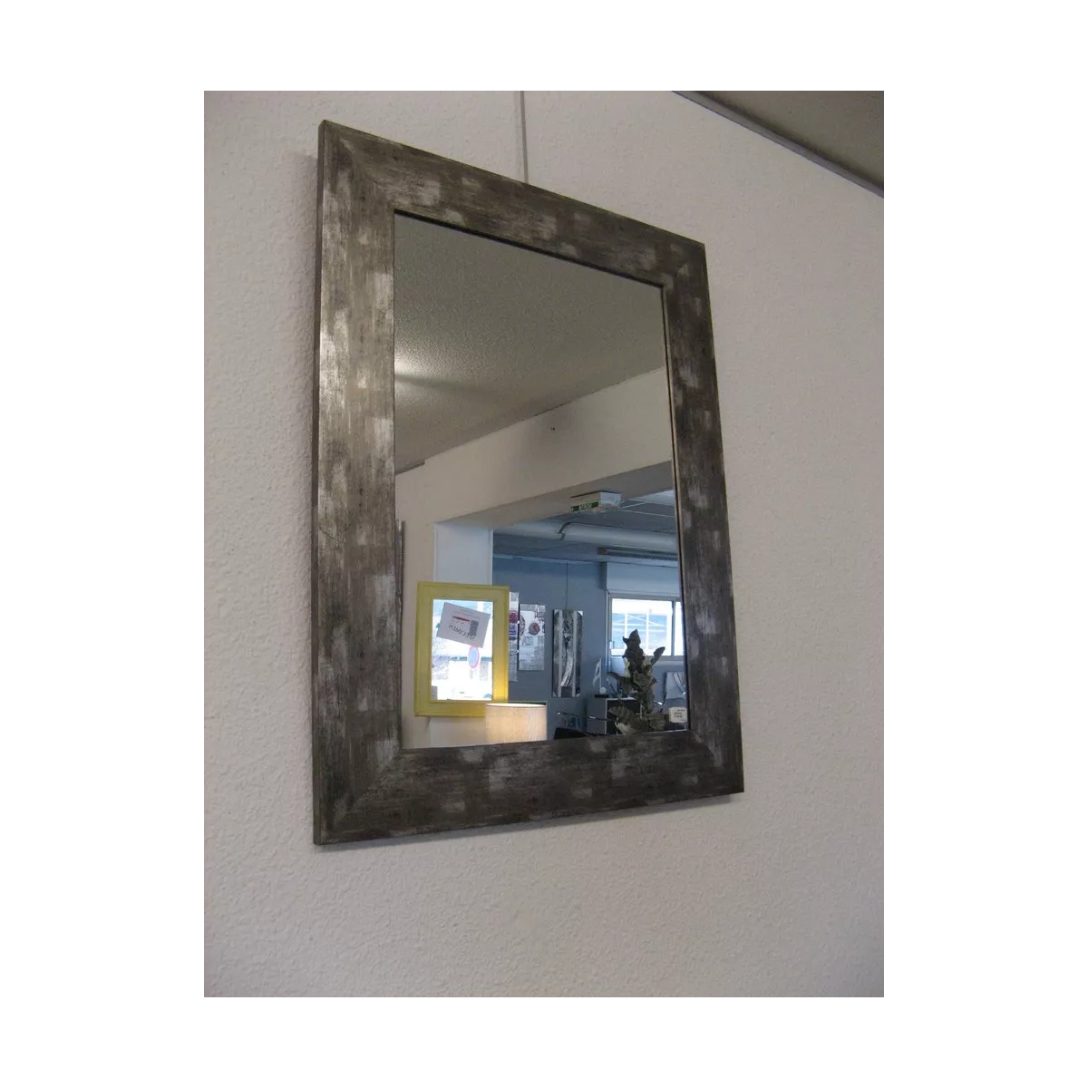 Miroir Acier Marbré 80x60