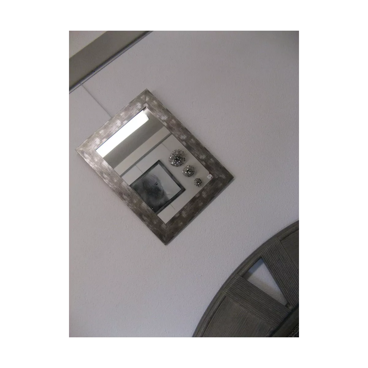 Miroir Acier Marbré 80x60