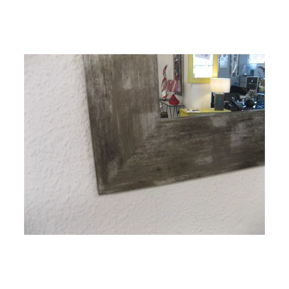 Miroir Acier Marbré 80x60