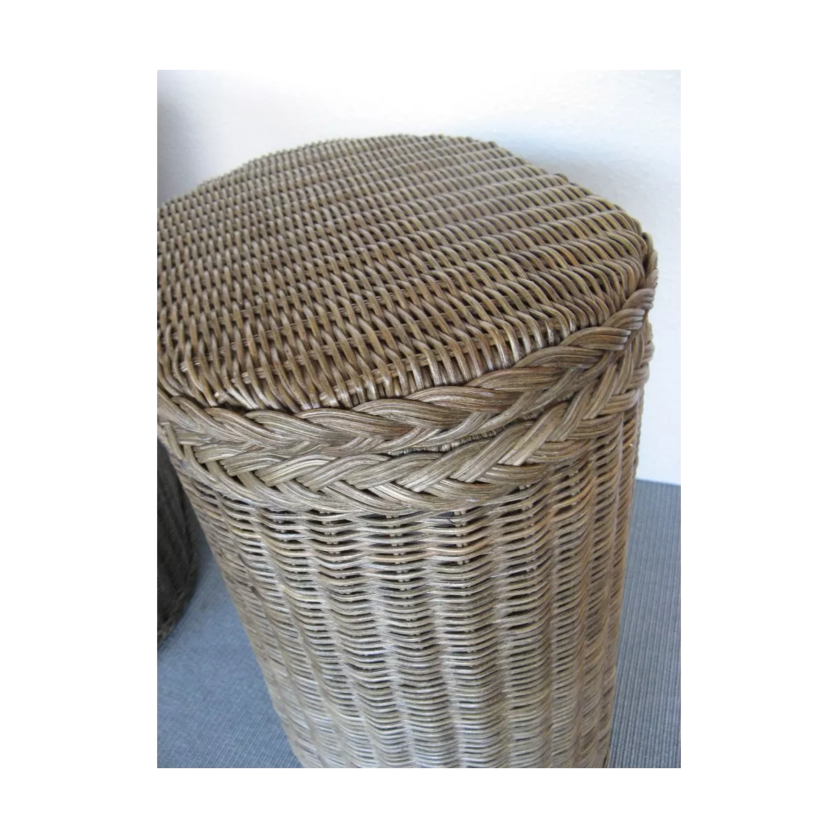 Panière à Linge Ovale Brun Petit Modèle