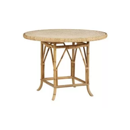 Table Grand Père Rotin Naturel Diamètre 110 cm