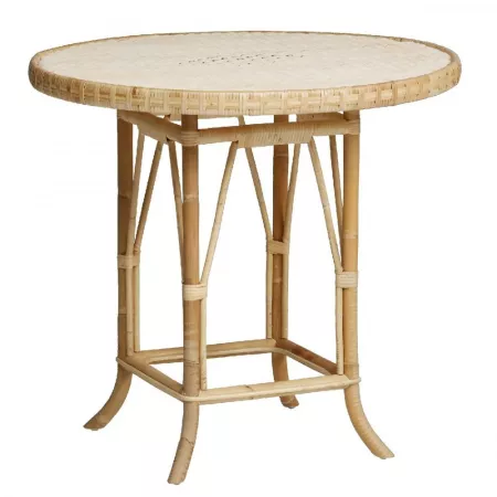 Table Grand Père Rotin Naturel Diamètre 80 cm