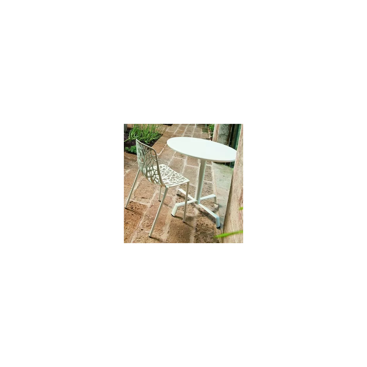 Chaise Aluminium Forest Blanc