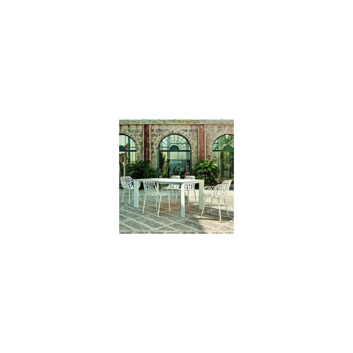Chaise Aluminium Forest Blanc