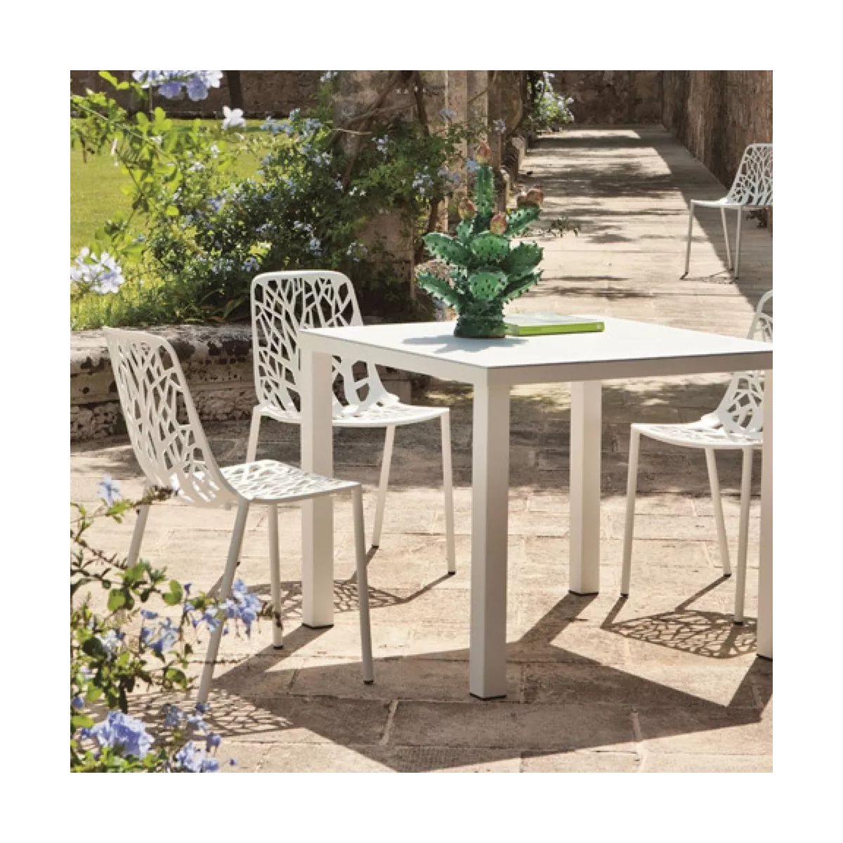 Chaise Aluminium Forest Blanc