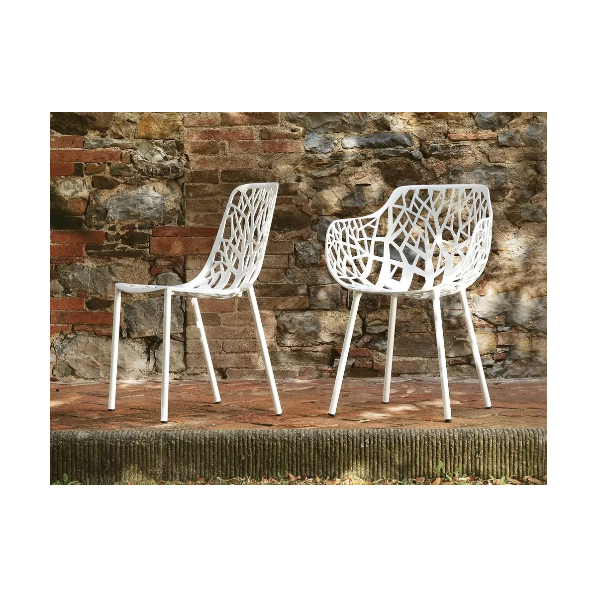 Chaise Aluminium Forest Blanc
