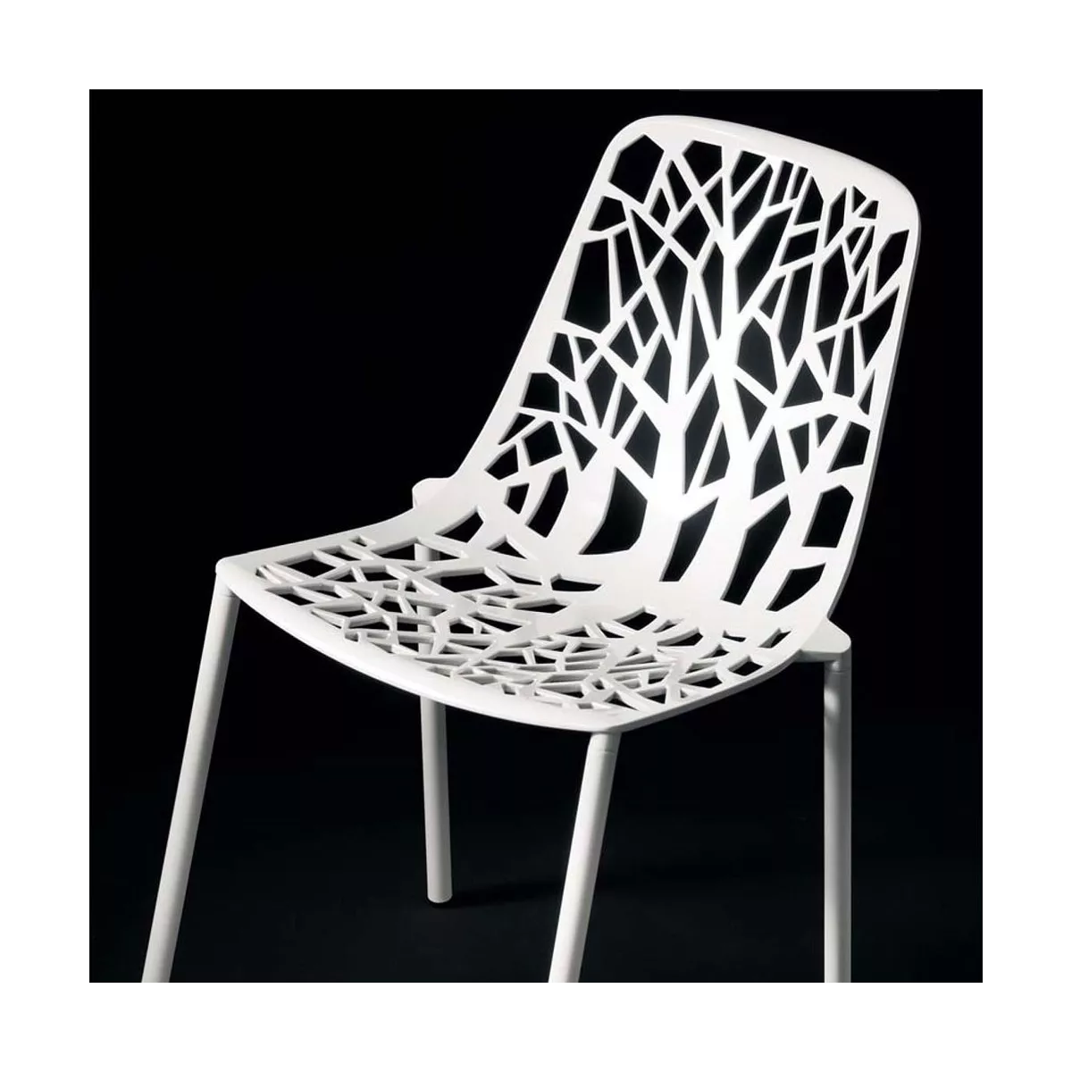 Chaise Aluminium Forest Blanc