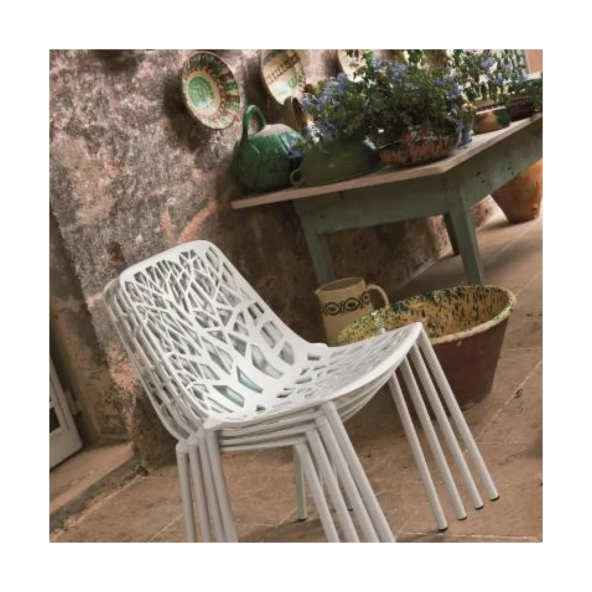 Chaise Aluminium Forest Noire