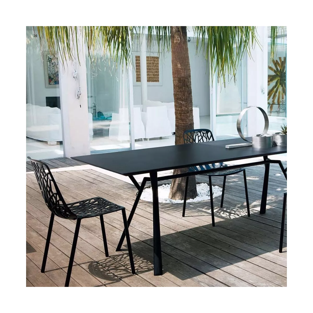 Chaise Aluminium Forest Noire