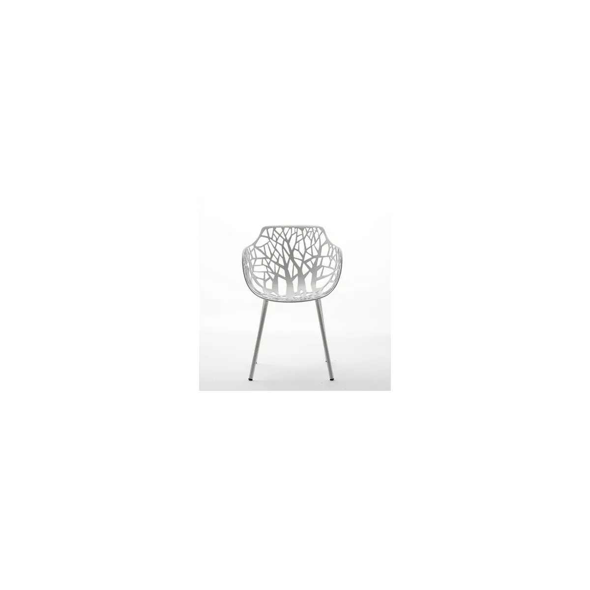 Fauteuil Aluminium Forest Blanc