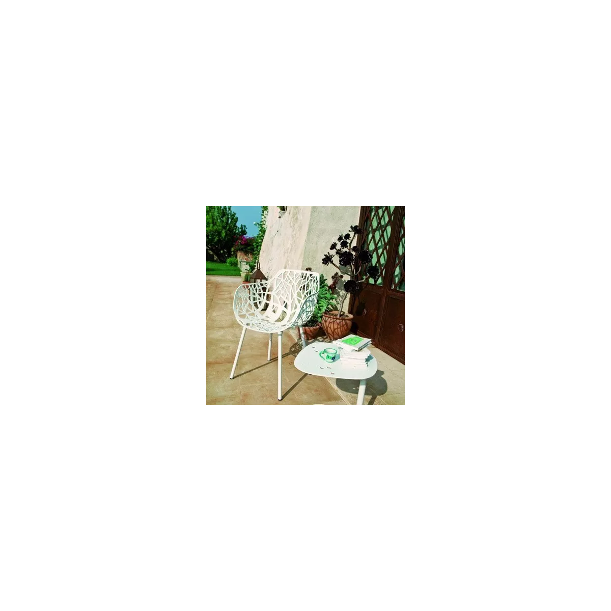 Fauteuil Aluminium Forest Blanc