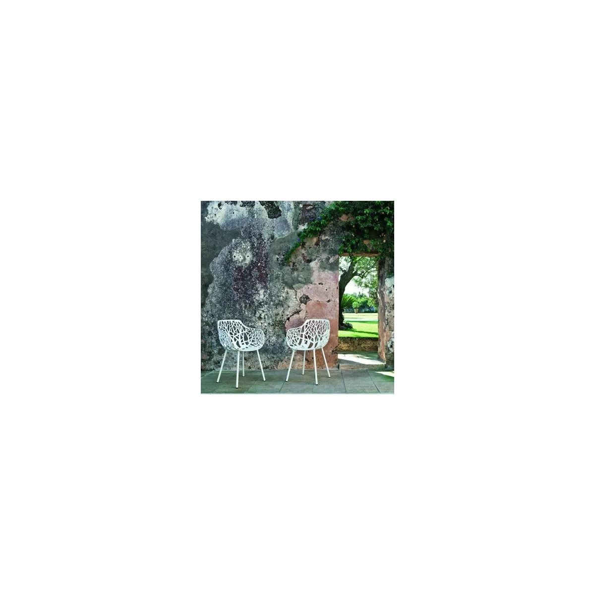 Fauteuil Aluminium Forest Blanc