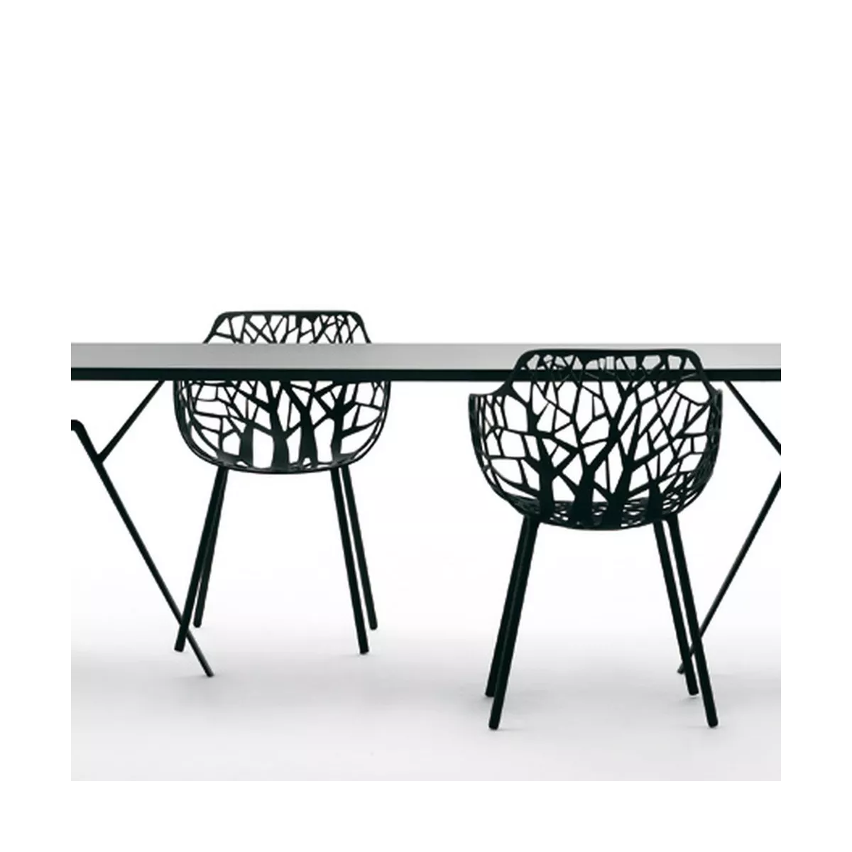 Fauteuil Aluminium Forest Noir