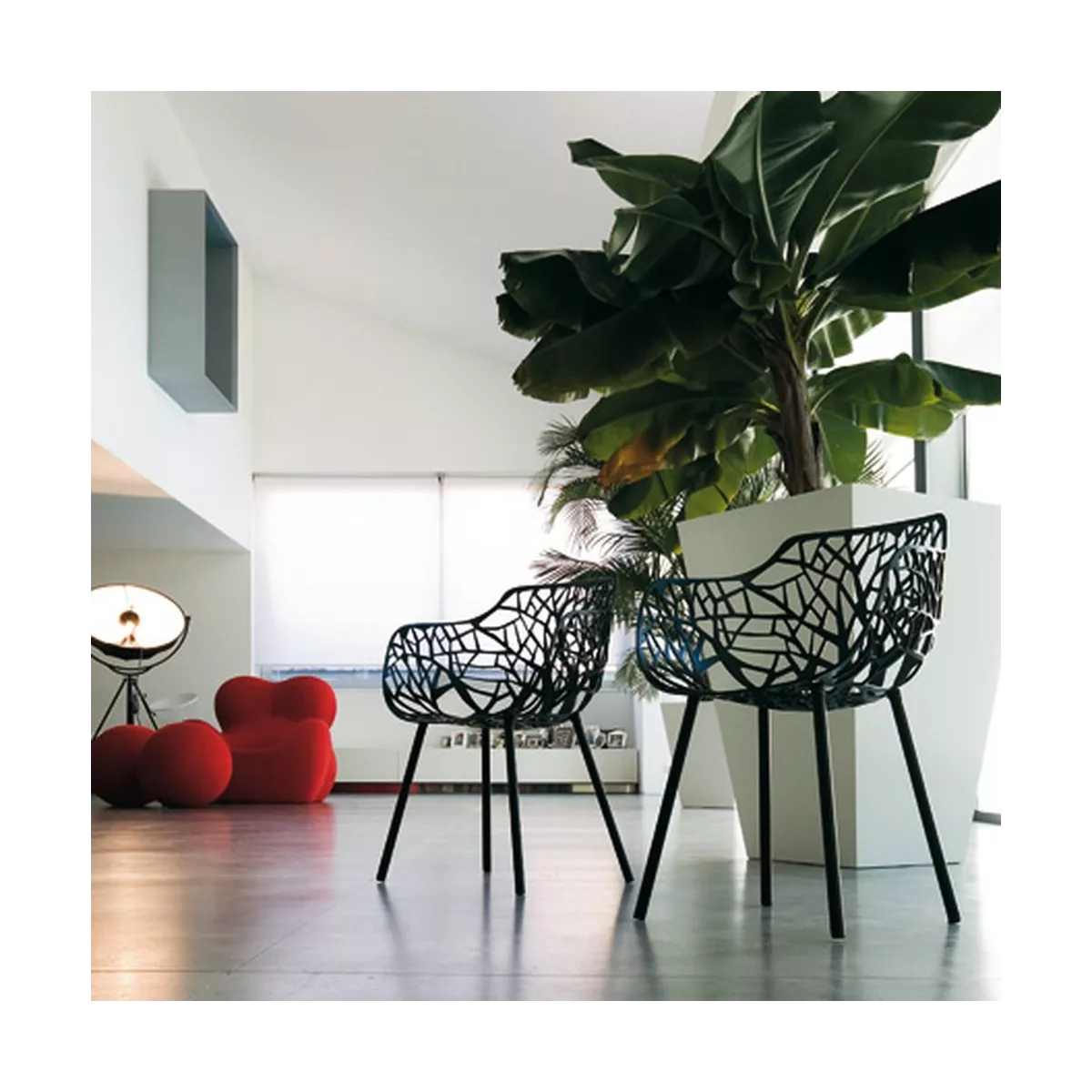 Fauteuil Aluminium Forest Noir