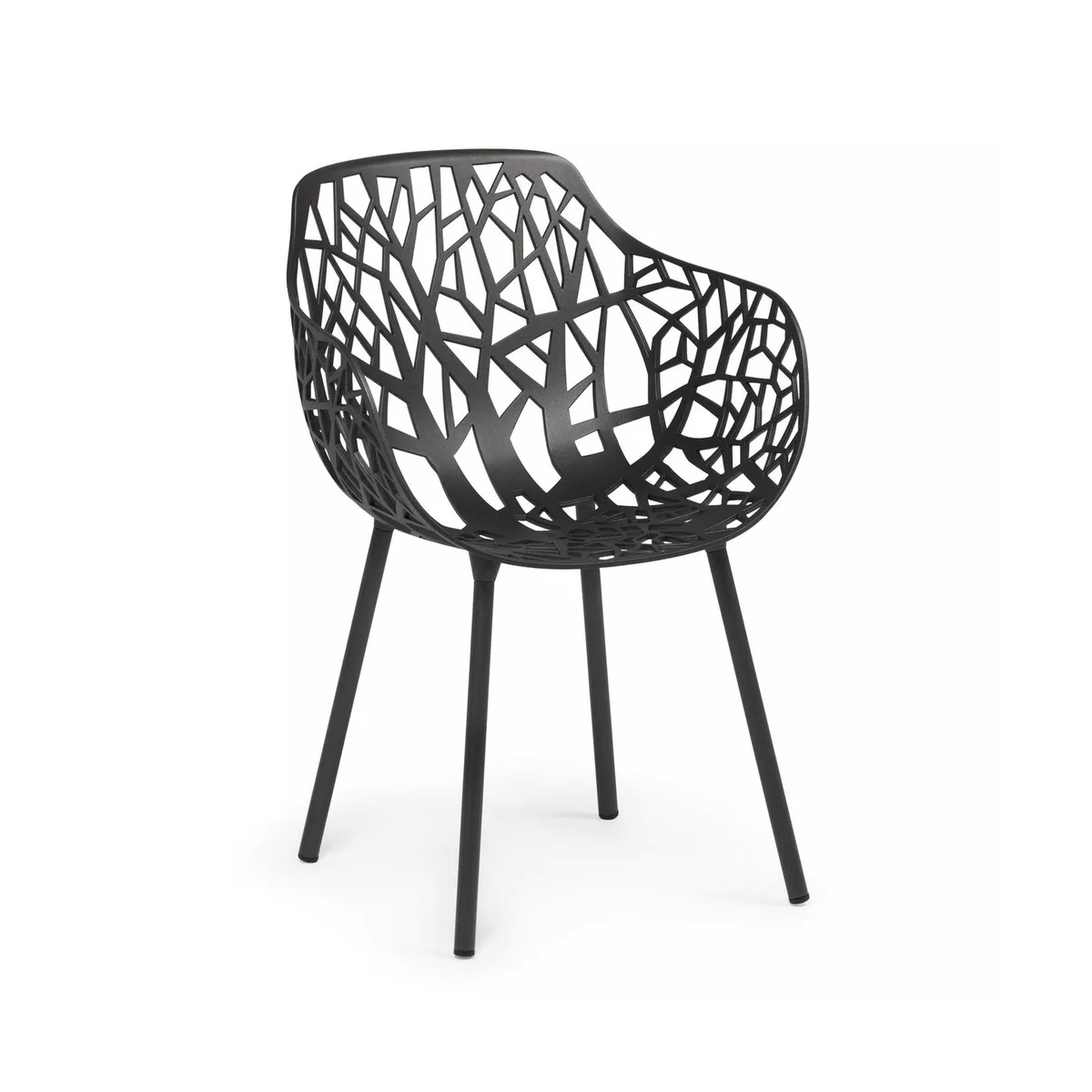 Fauteuil Aluminium Forest Noir