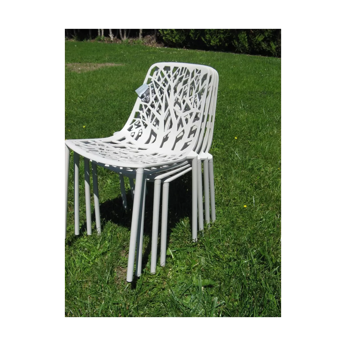 Chaise Aluminium Forest Gris Poudré
