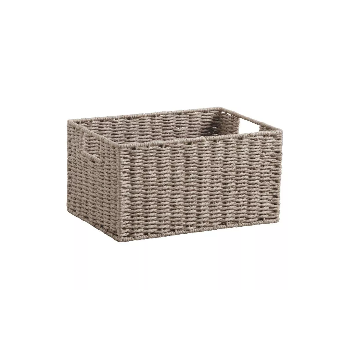 Casier Cordé taupe et métal  35x25