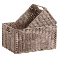 Casier Cordé taupe et métal  35x25