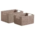 Casier Cordé taupe et métal  35x25