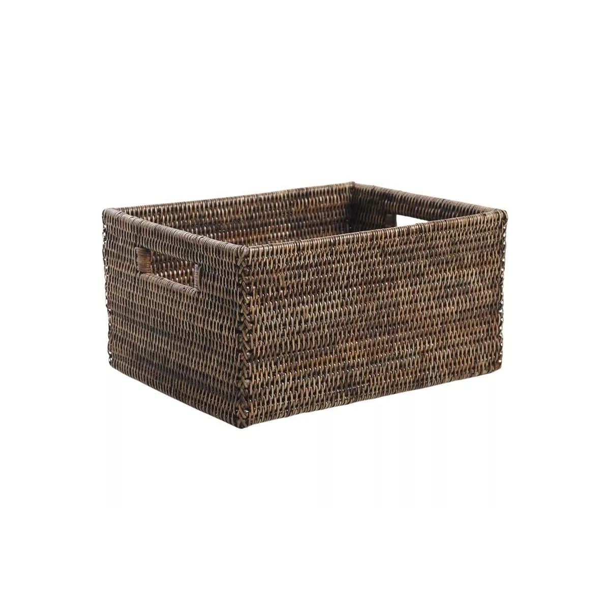 Casier Rotin Patiné Antique  28x22