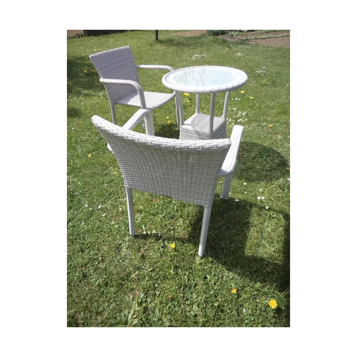 Fauteuil de Table Monaco Résine Gris
