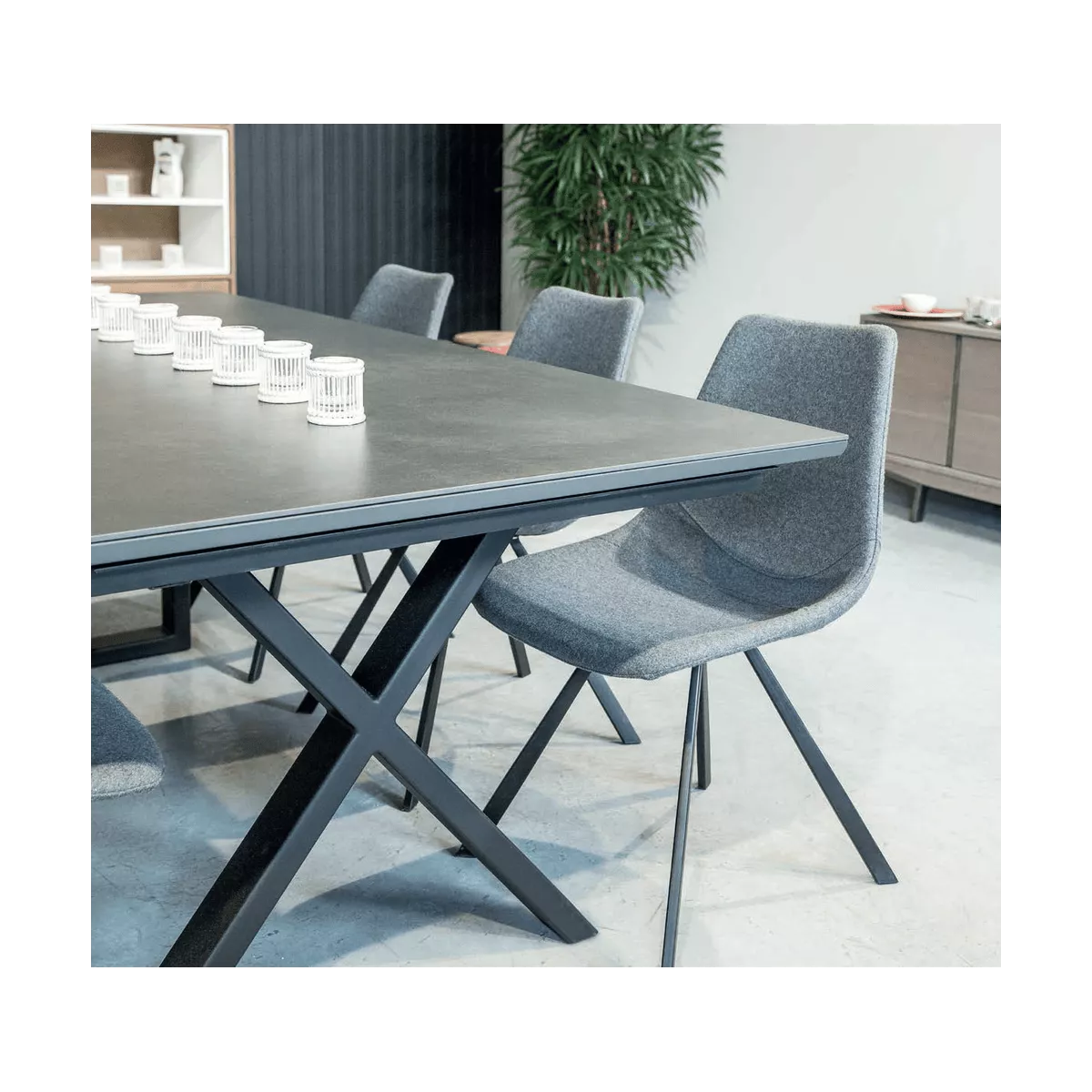 Chaise Happy Tissus Gris