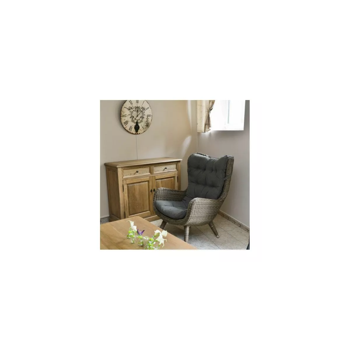 Fauteuil Vino Résine Taupe