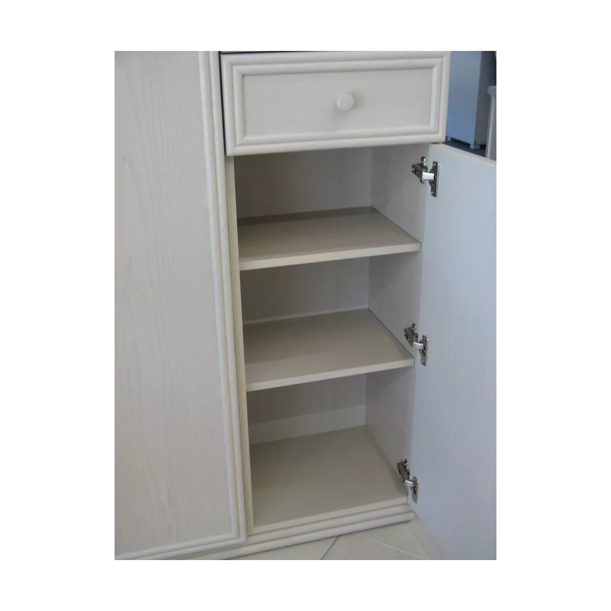 Meuble Largo 87x39 : 2 Portes et 2 Tiroirs Perle