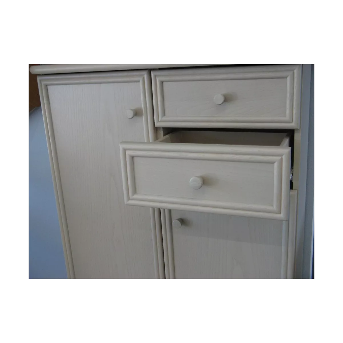 Meuble Largo 87x39 : 2 Portes et 2 Tiroirs Perle
