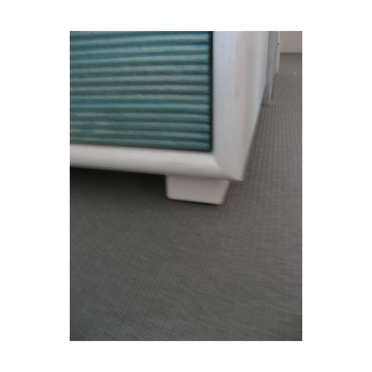 Commode Sendaï Blanc et turquoise