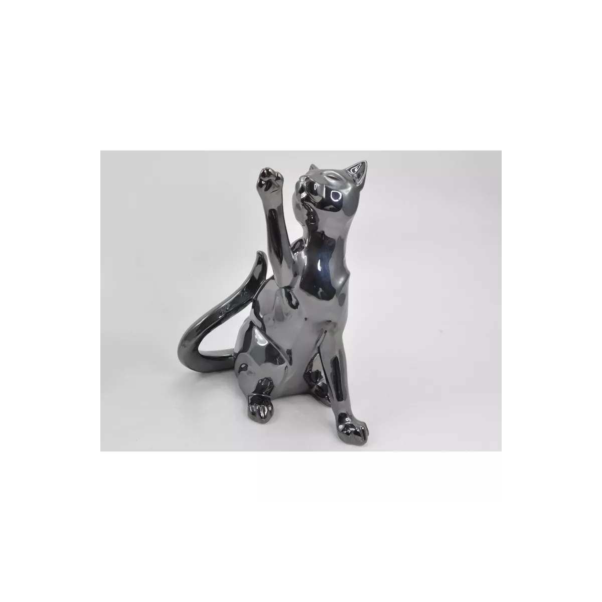 Chat Joueur Patine Gris