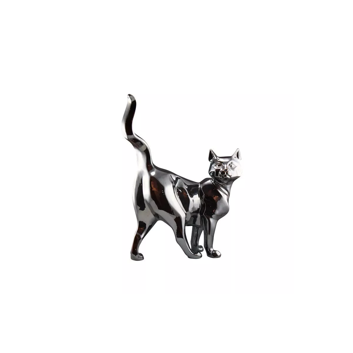 Chat Débout Patine Gris
