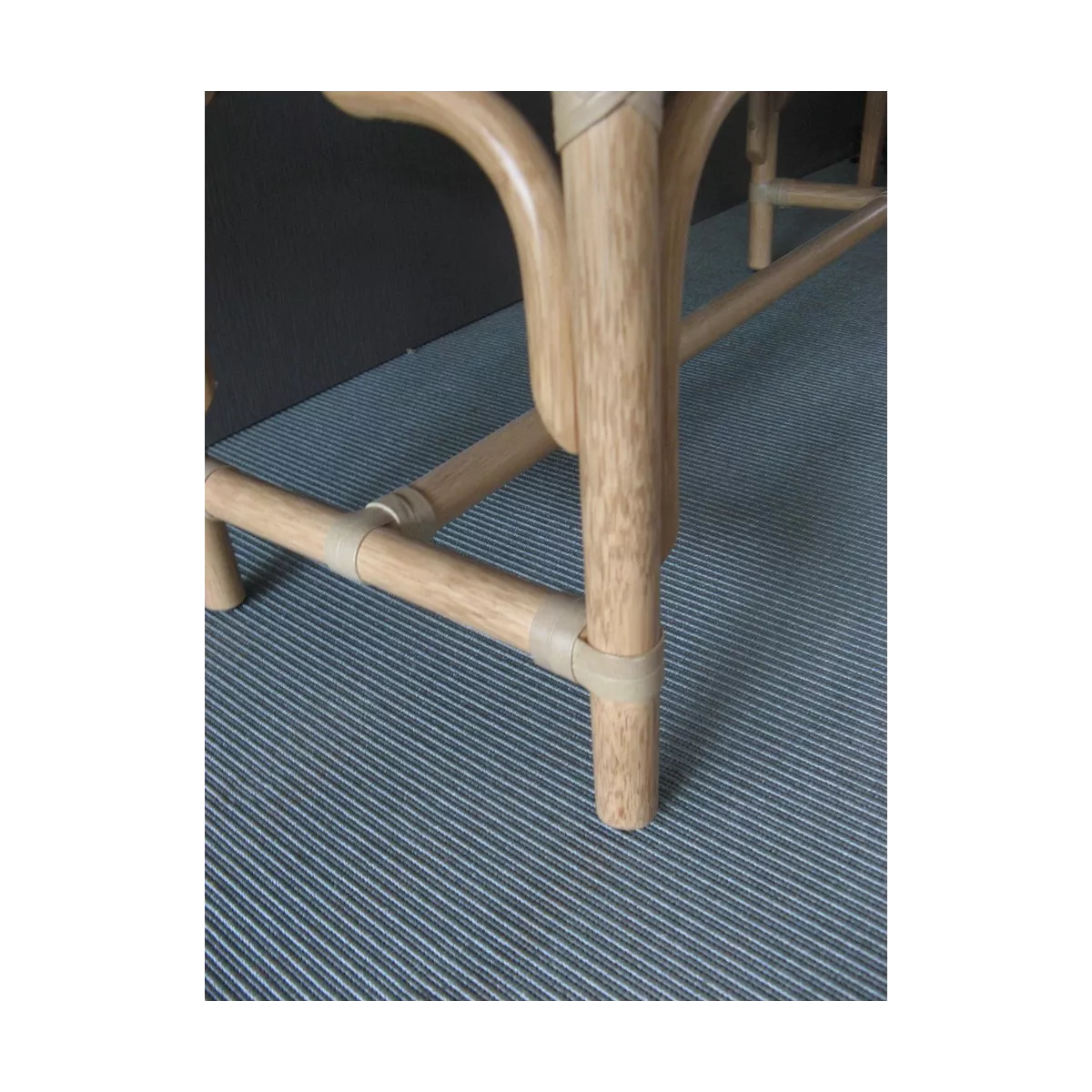 Pouf double en Rotin Sydney Noisette