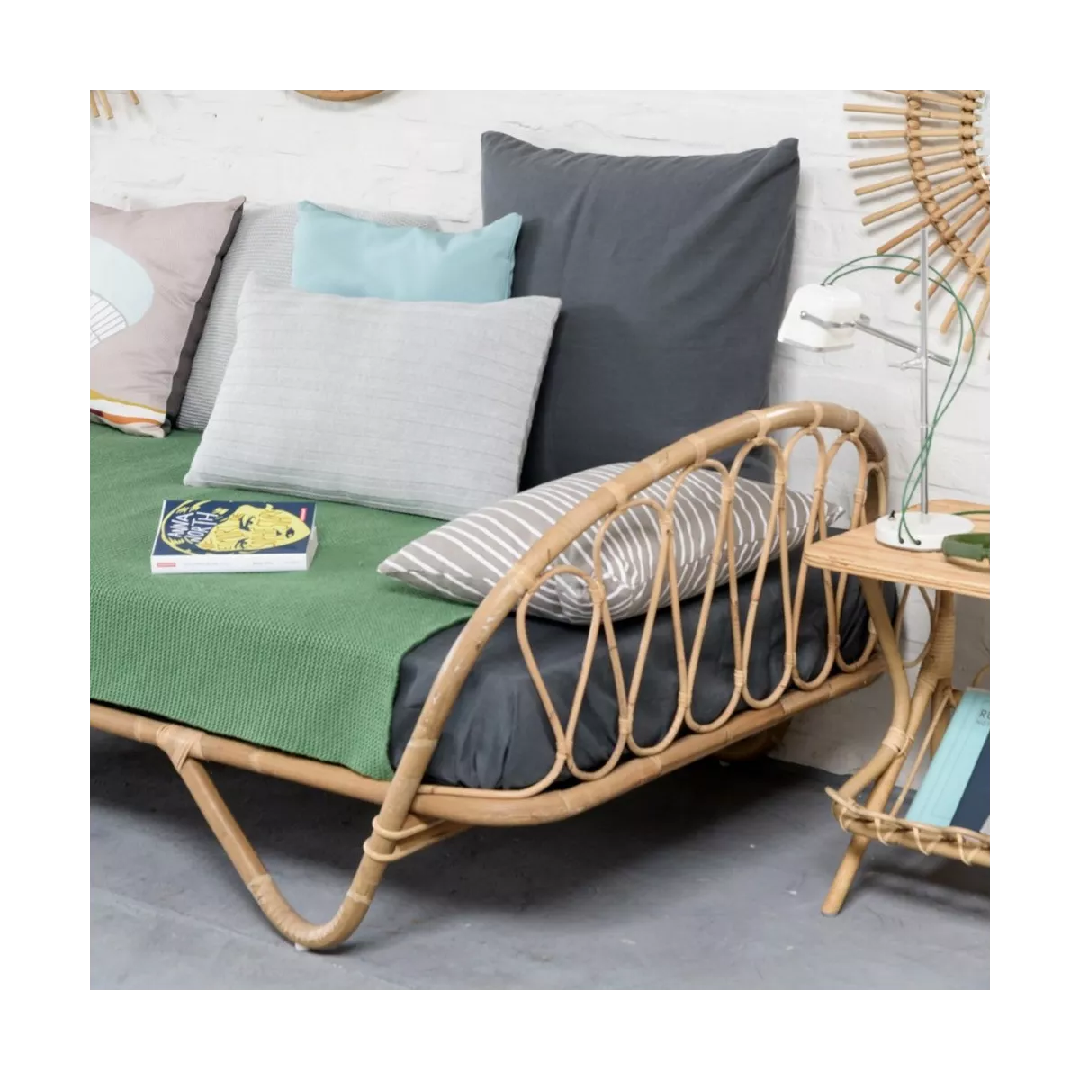 Lit Corbeille Rotin Naturel