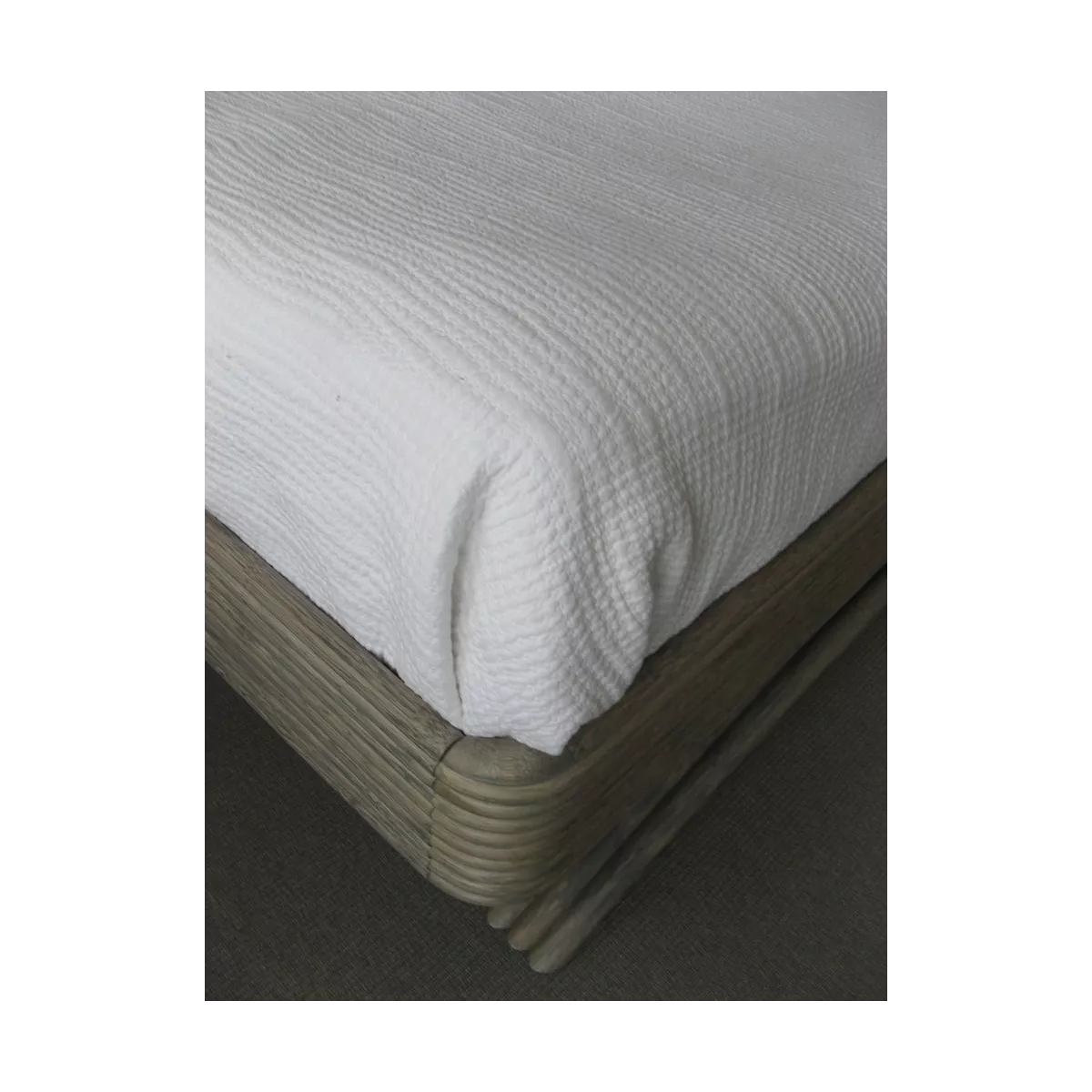 Couvre Lit Boutis Blanc 230x220