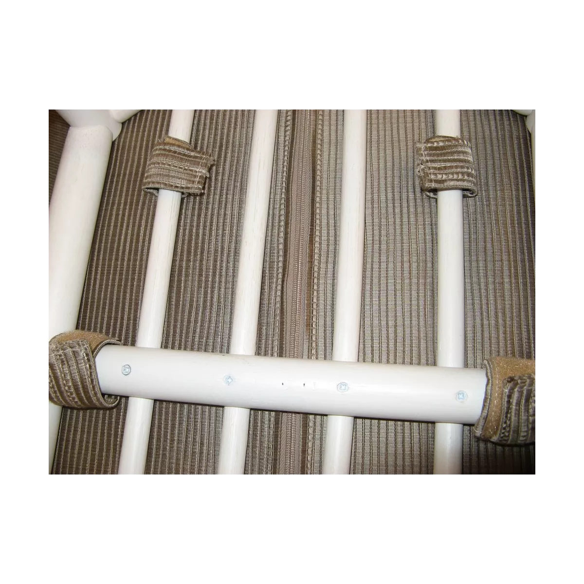 Pouf Rotin Leeds Blanc