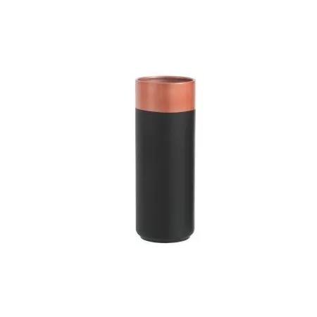 Vase Noir Bord Cercle Cuivré