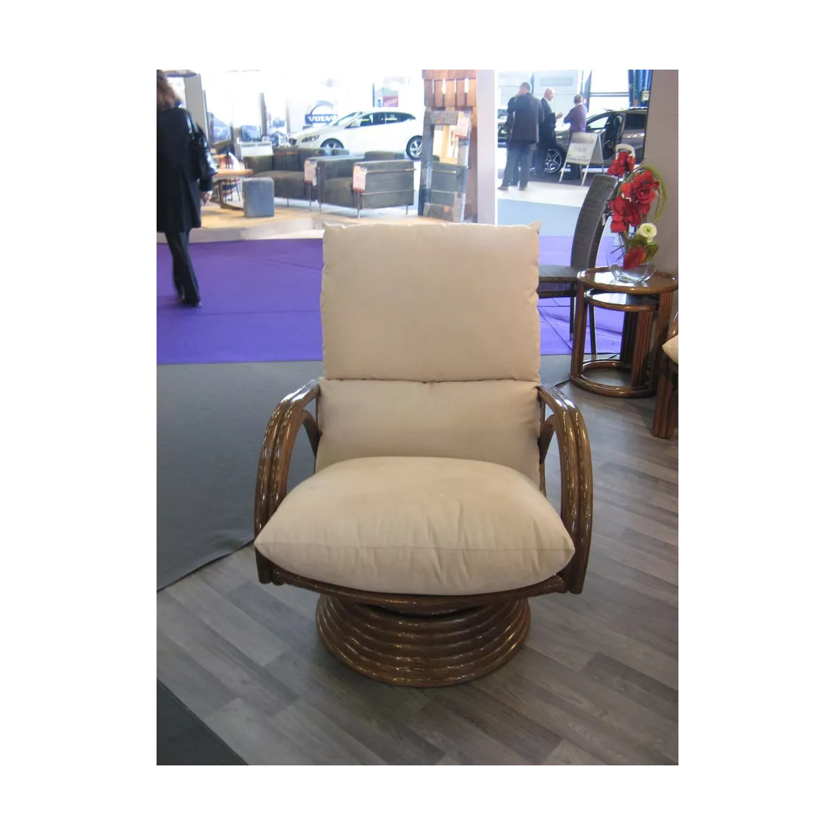 Fauteuil Pivotant Leeds Tabacco