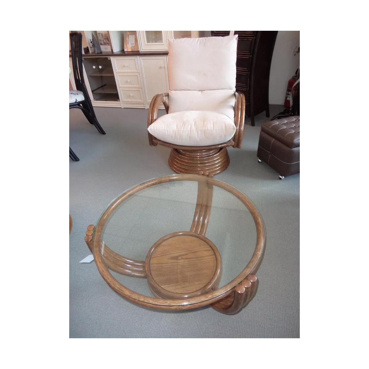 Fauteuil Pivotant Leeds Tabacco