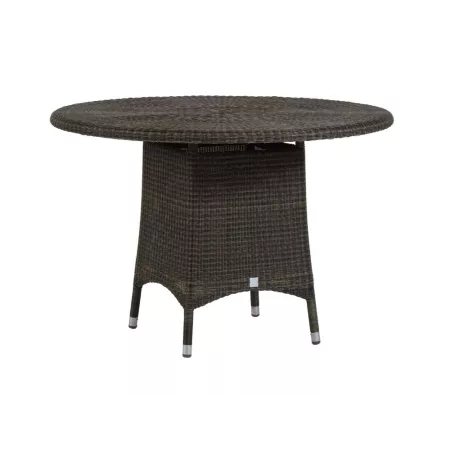 table de repas cigale en résine et aluminium spécial extérieur en coloris poivre