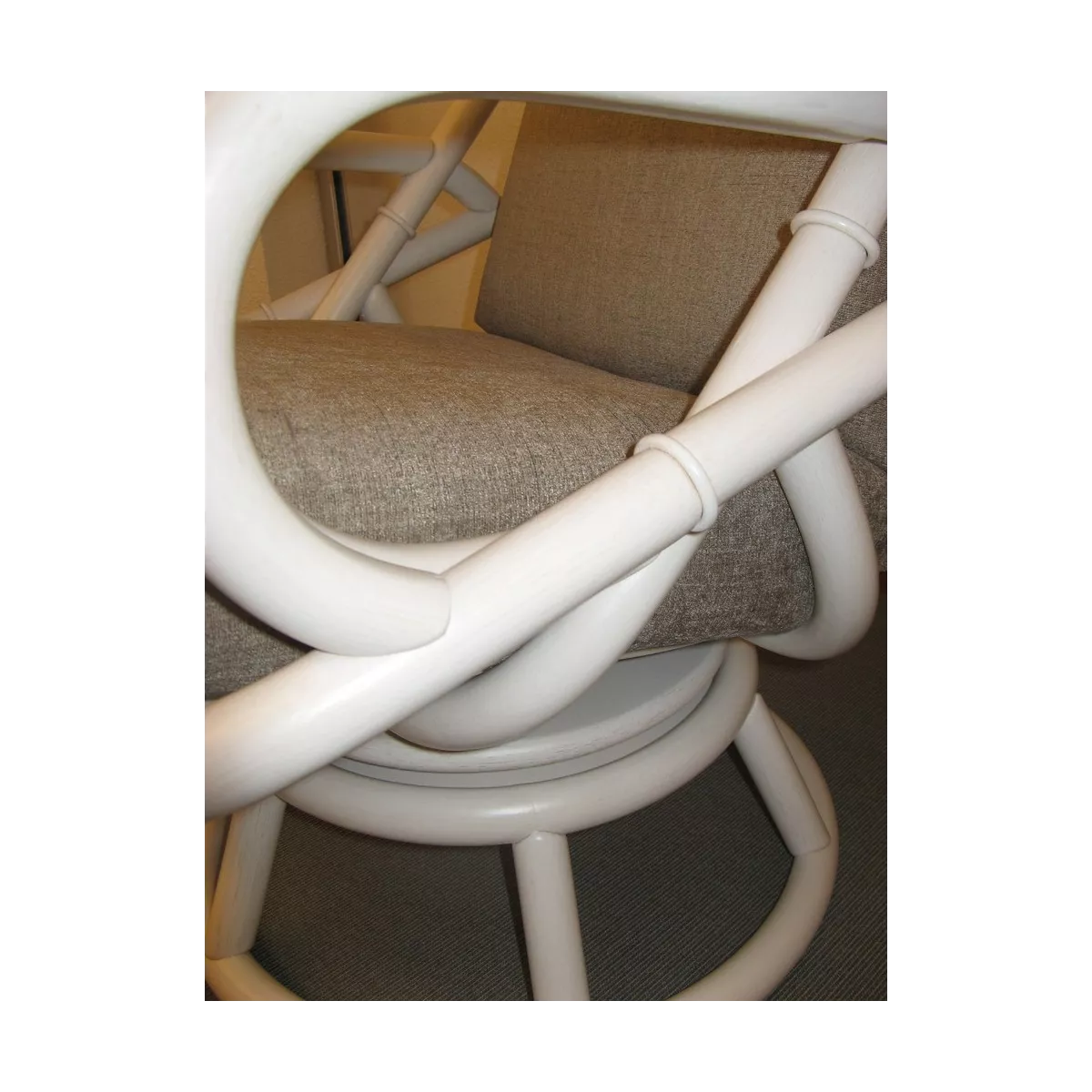 Fauteuil Relax Pivotant Blanc